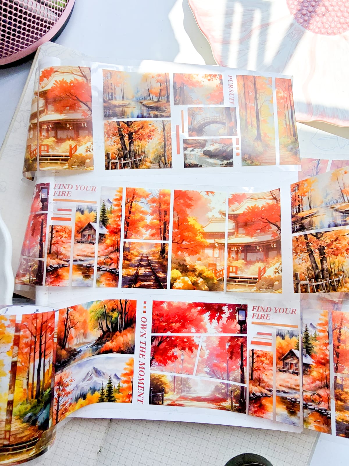 JMTY -202 | 4Pcs | PET | Cuttino Dreams And Projection Shadows Series Sticker Roll | 380mm |