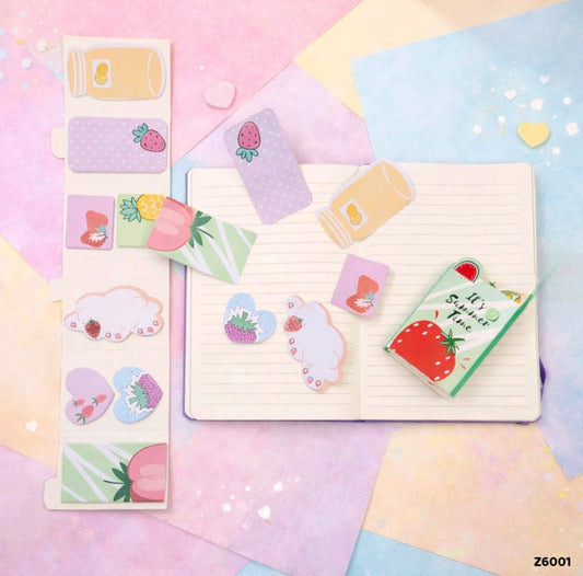 Z6-001|Summer Themed sticky notes| strawberry.