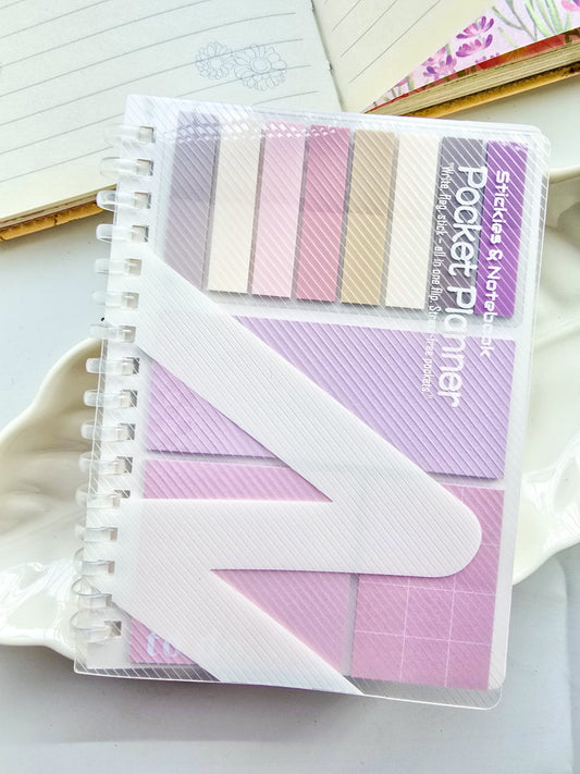 SN-18 | Pocket Planner A6 Note Book With Sticky Notes |