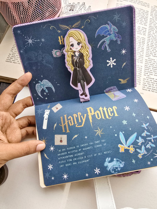 MG26610 | Harry Potter-Themed Notebook A5 Planner Featuring a Chibi-Style Illustration Of Luna Lovegood on the cover
