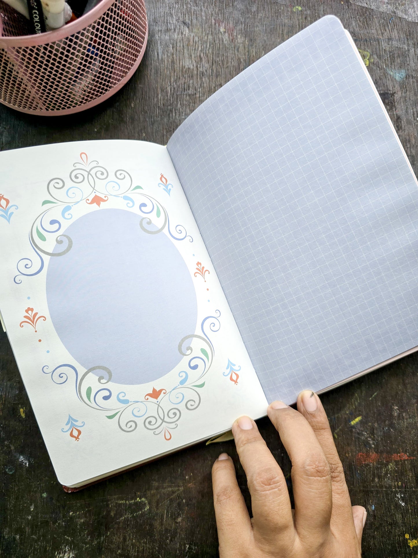 JZA5128-2307 | TIEFOSSI Butterfly Hardbound Journal Features a Deep Blue Cover With Intricate Gold Foil Detailing And a Central Morpho Butterfly Illustration