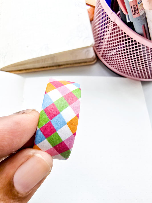 PLP25-351 -5 | CRAFTY CUDDLE Multicolor Tape Vintage Washi Tape 1 pc |1mtr
