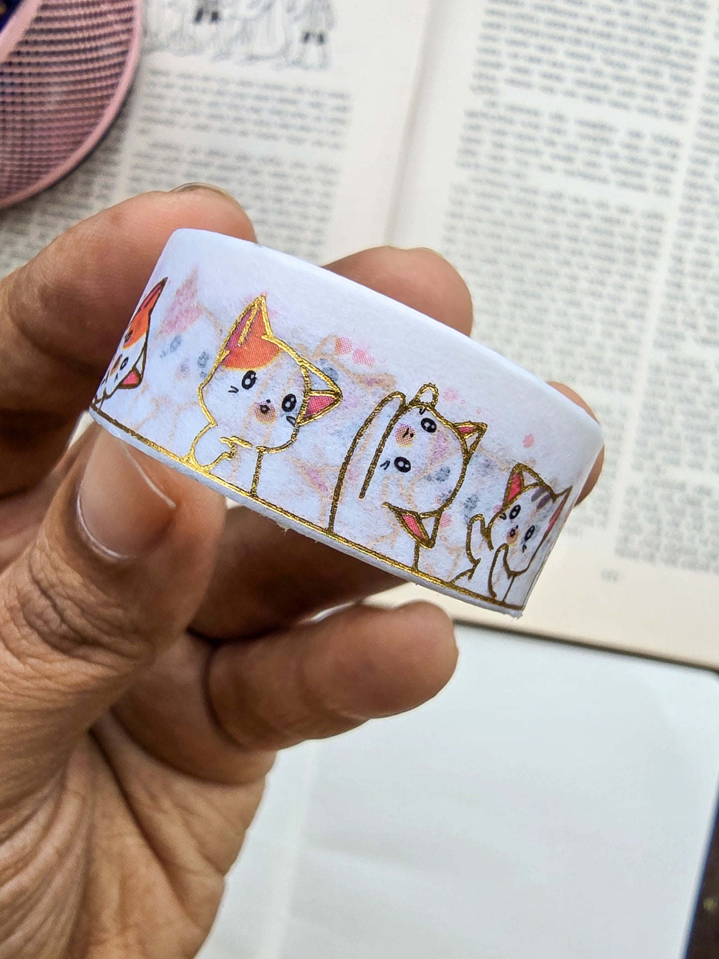 MG7836H | Kawaii Cat Washi Tape 1pcs | 1.50mm