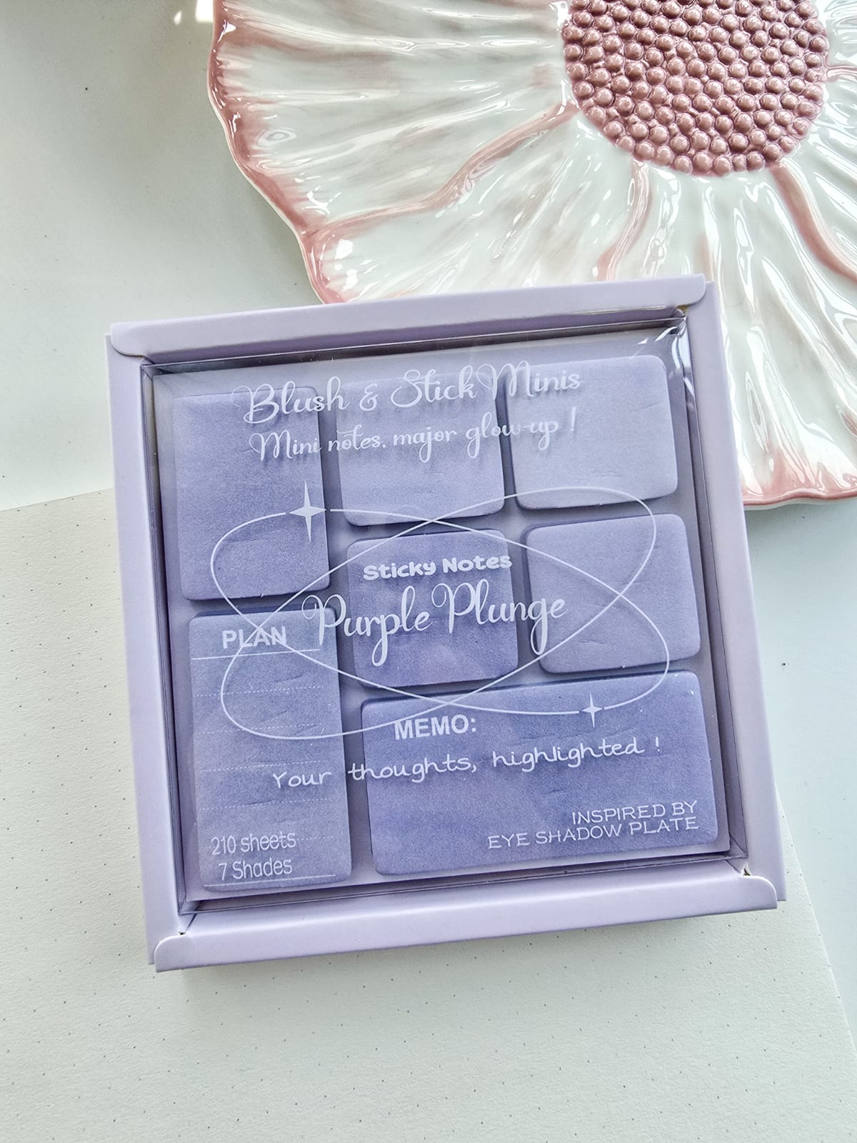 SN-26-210(Hmc)-BSM | Eye Shadow Sticky Notes Memo Pad | 95*98mm |210 Sheets |