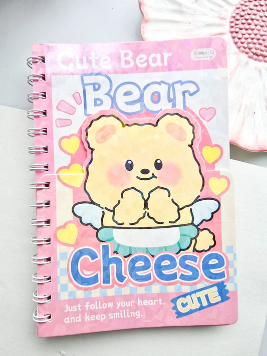 NB-32K-0328-CB | Cheese Bear | Kawii Notebook | 135*195 mm
