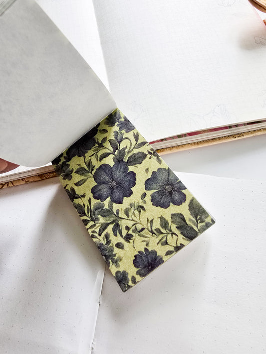 SYZM-604 | Vintage Journal Scrapbook Papers pad | 30 Designs | 30x2 Sheets | 80x50 mm