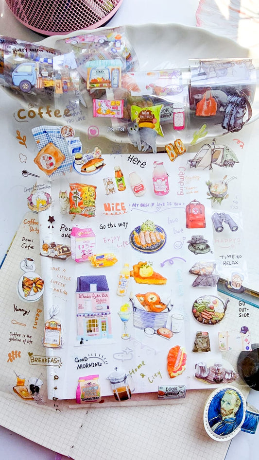 DYSH - 202 | 1 Pcs Random | PET | South Sweet North Ceremony Sticker Roll | 60*2/380mm |