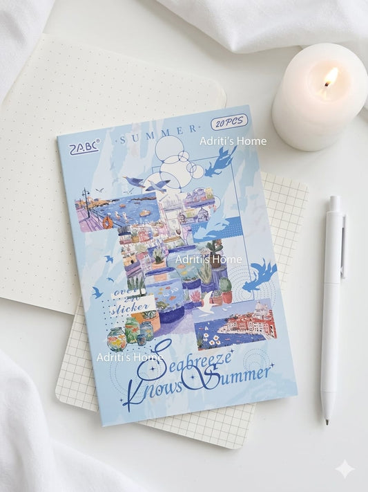 FGSJ- 402 | Summer-themed Seabreeze Knows Summer Sticker Book Available From Stationery |