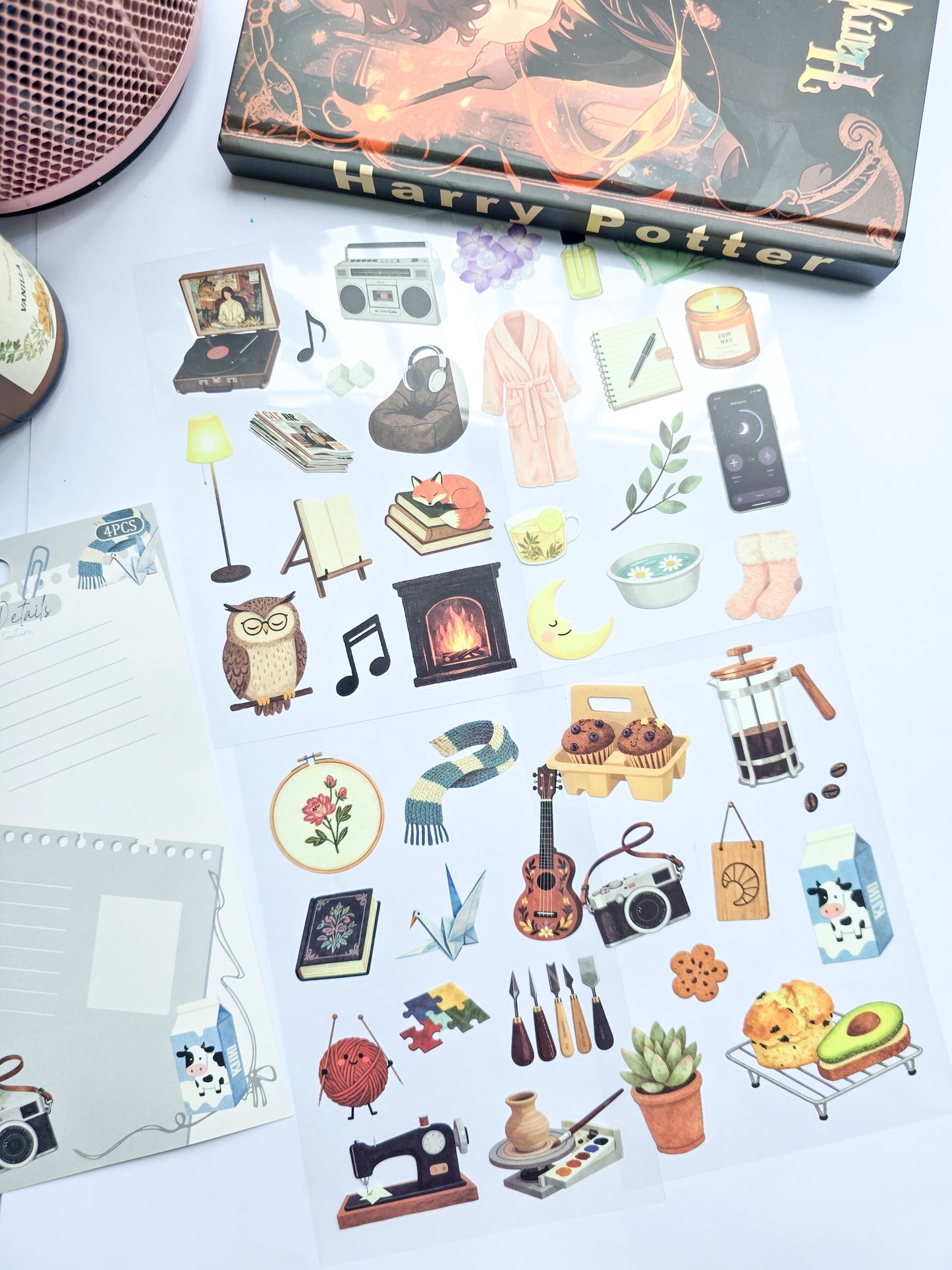 ZJSS-604 | Pre Cut Sticker | Life In Details| Record Life's Texture | 4 Pcs | 150*100