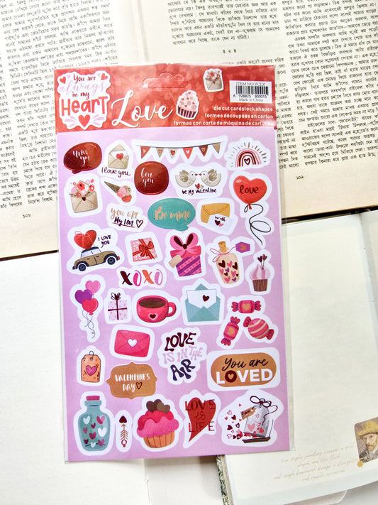 YCLZ | You Are Always In My Heart Sticker 1pcs | 22×15mm