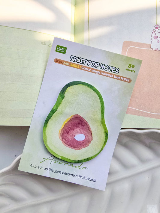 SN-20-30 | Kawaii Fruit Avocado  Sticky Notes | 30 sheets