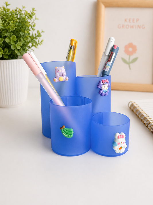 Kawaii Pen Stand cartoon-themed plastic pen holder