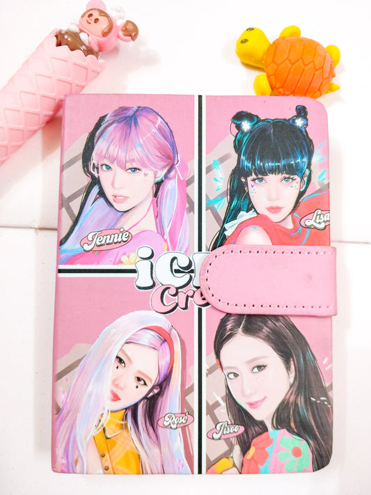 Black Pink Note Book | A4 Diary Ruled 160 Pages |