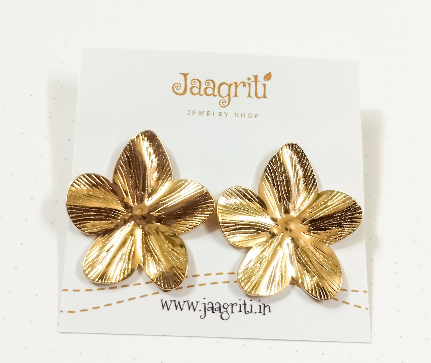 Anti Tarnish Flower Stud Earrings