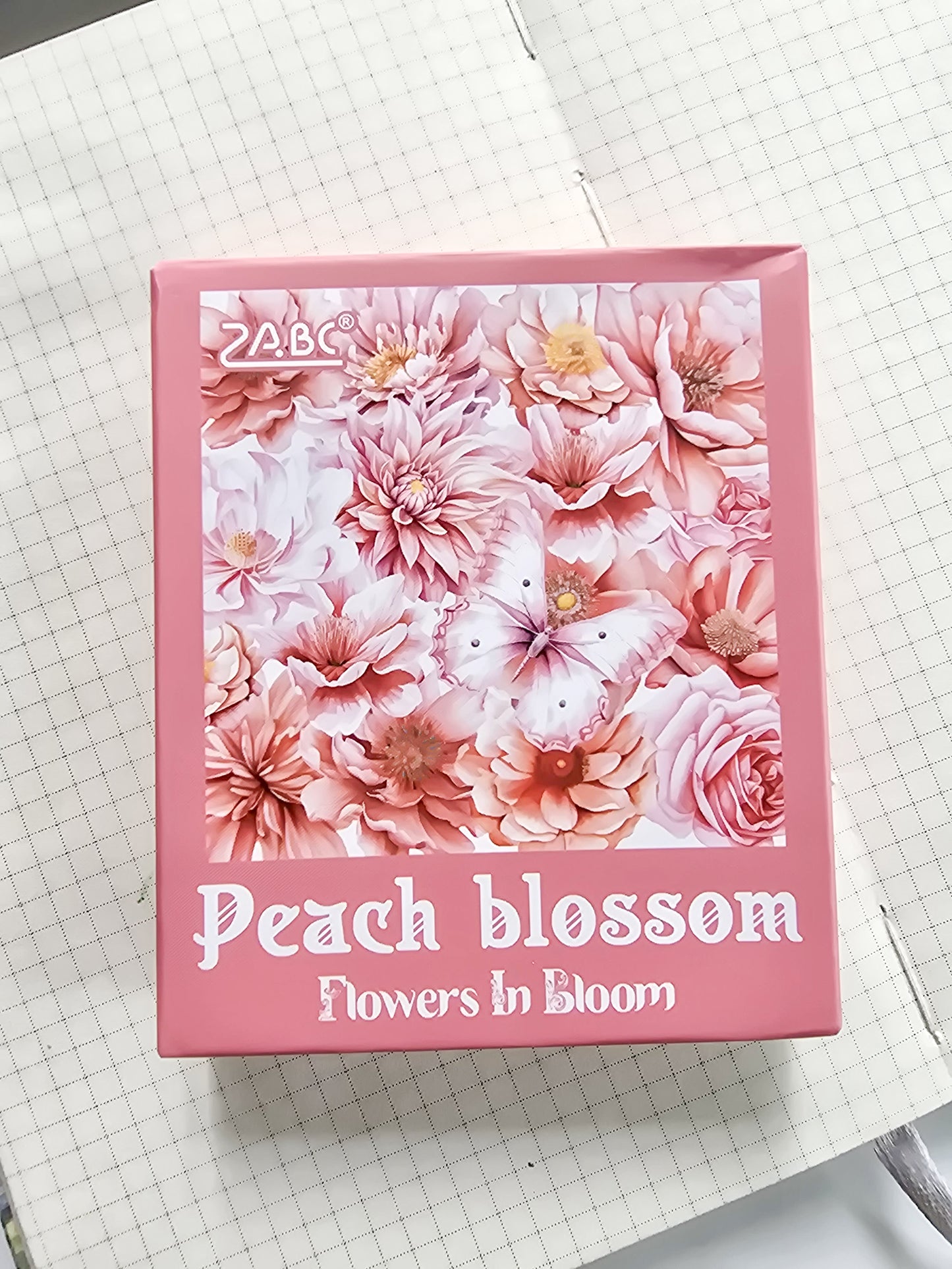 FHRY-602 | Peach Blossom Flowers In Bloom PET Sticker  | 60pcs Sticker