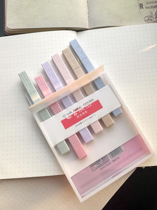CY-505 Pastel Highlighter 6 Pcs Set| Aesthetic Cute Highlighters Colors |