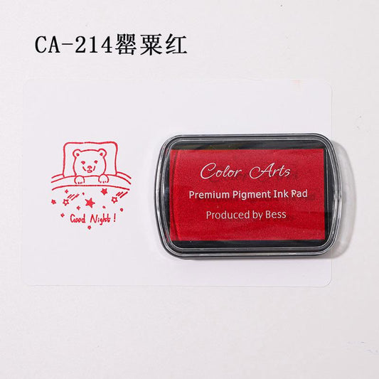 CA-214 | Premium Pigment Ink Pad | Red | 7x4.5cm