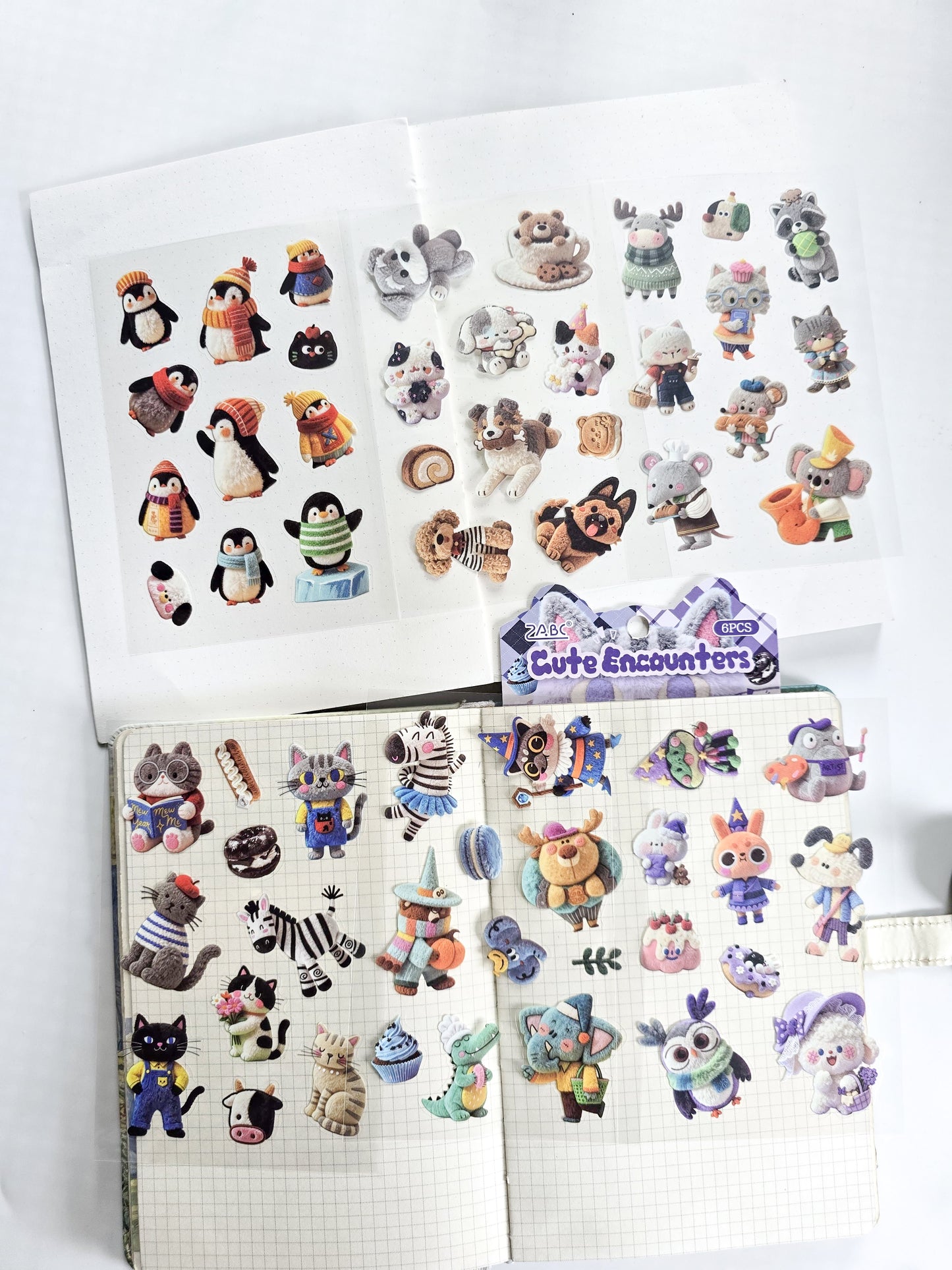 RRMY-404 | Cute Encounters  Pet Kawaii Sticker |  6PCS Sticker sheet |