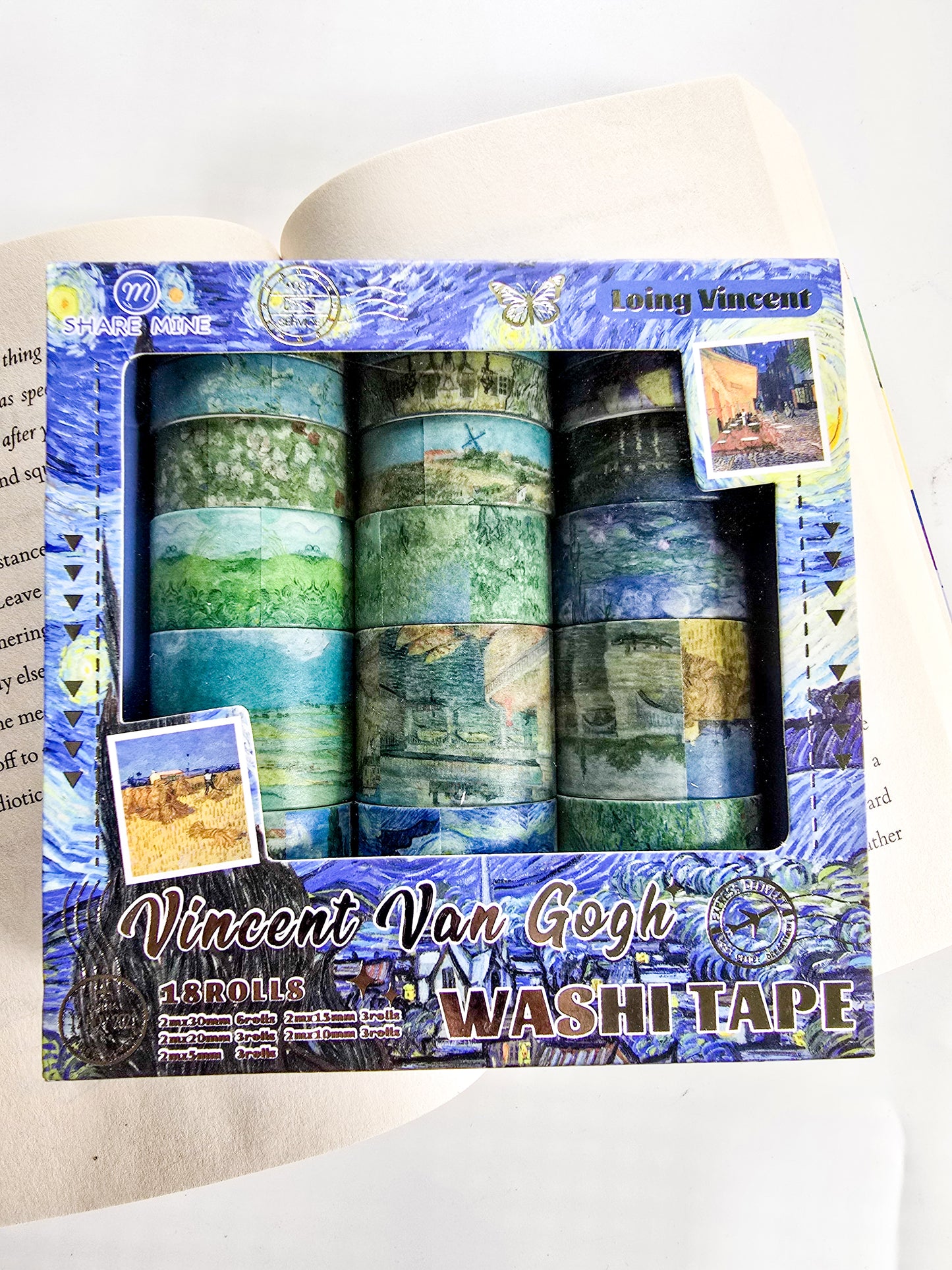 XM-JD3212 | Vincent Van Gogh
Paper WASHI TAPE Famous Oil Paintings 2m*6pcs