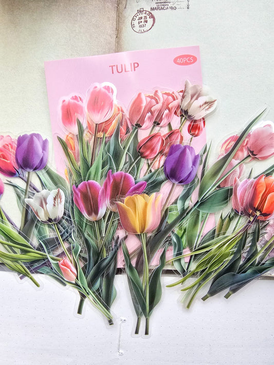 B70|G-3| Pet | G3| Floral Sticker | 40PCS