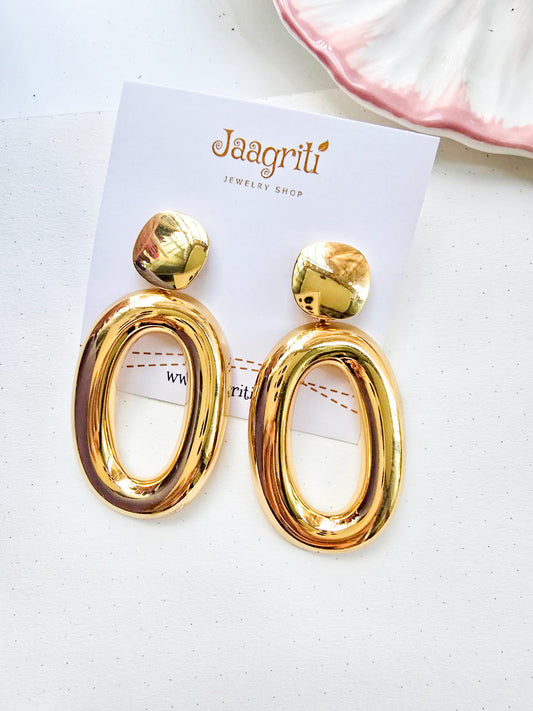 Anti-Tarnish Drop stud Earring  enmode lifestyle