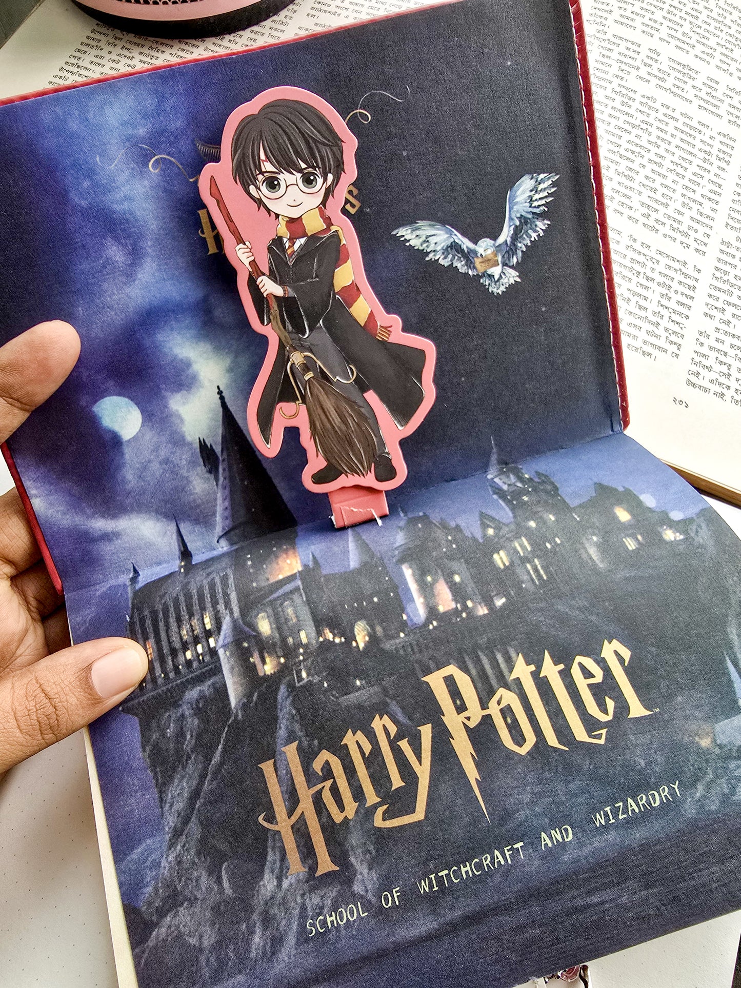MG26610 | Harry Potter themed Notebook Featuring a 3D Chibi-Style Character On The Cover .Lock To Keep It Closed Securely