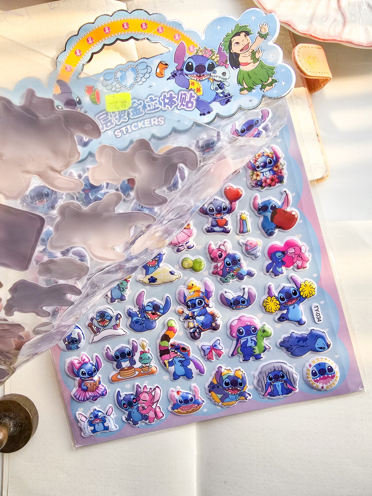 TY |Cute Cartoon / Labubu Sticker | 2 sheets