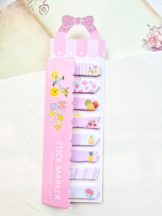 N6-004|Kawaii sticky notes| I LOVE FRUIT |