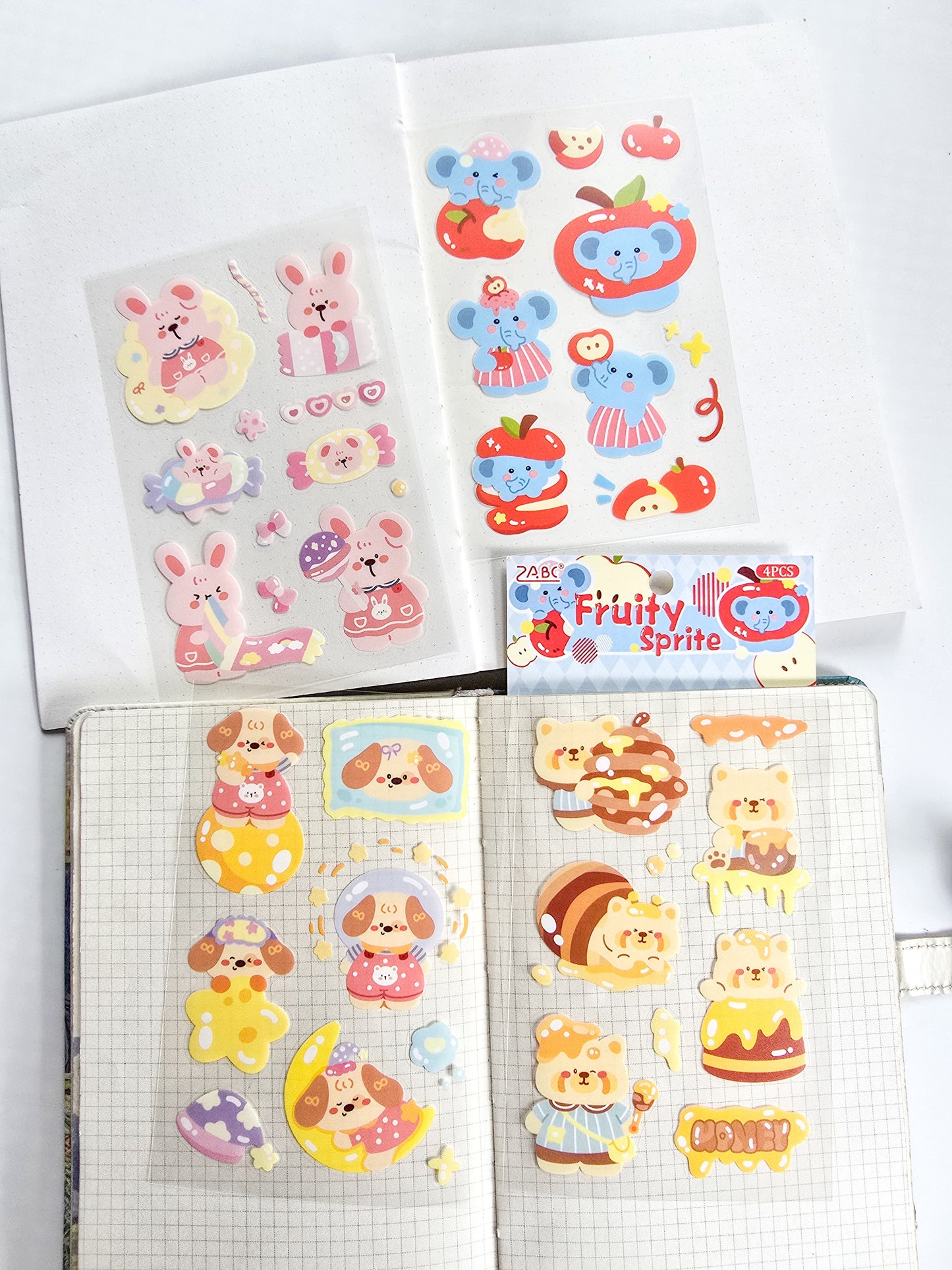 TMTY-601 | PET | Cute Sticker|Kawaii |Fruity Sprite| 4 Pcs Sticker | 150*100mm