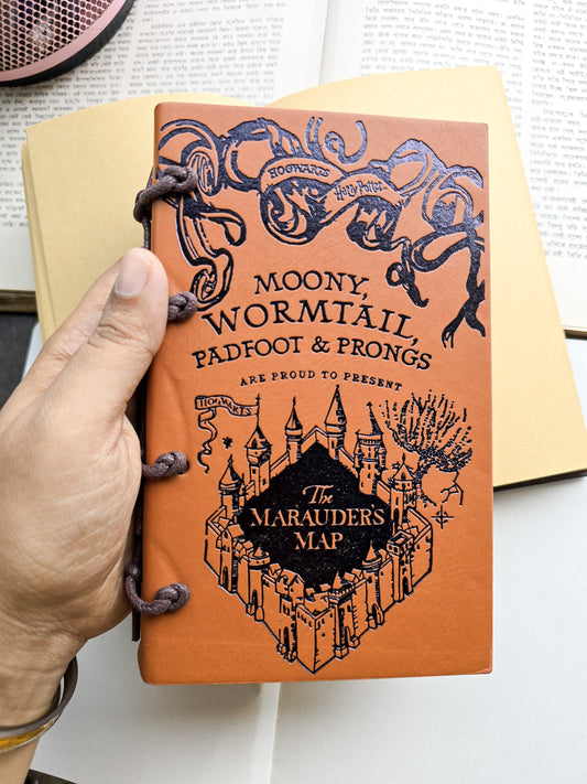 Marauder’s Map Vintage Journal, Featuring a Beautiful Embossed  Terracotta Orange Cover, Hogwarts Map Design, Note Book
