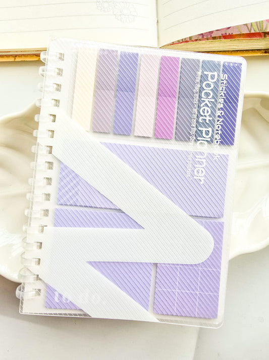SN-18 | Pocket Planner A6 Note Book With Sticky Notes |