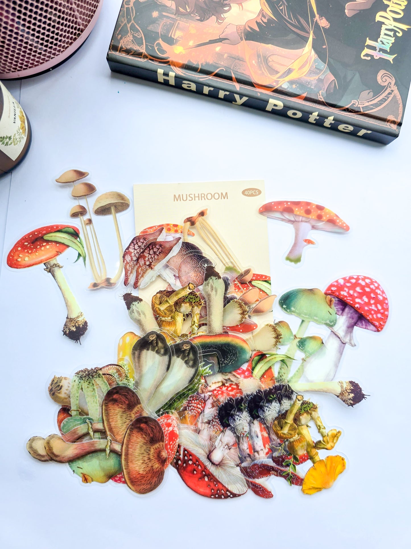 B70-5 |Aesthetics Mushroom Sticker| PET |Pre cut Sticker 40pcs |