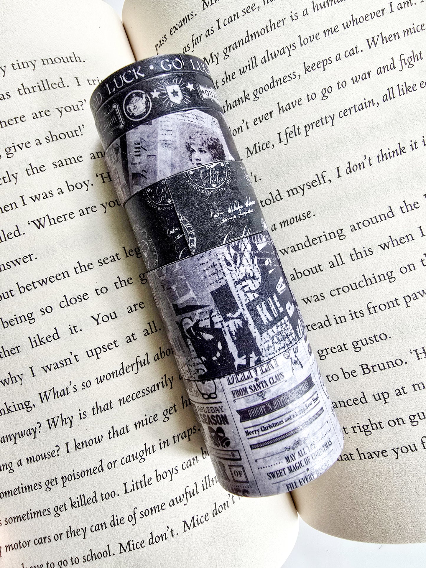 XM-JD3212 | Time Memory Nature Vintage-Inspired Designs Paper Washi Tape | 6 Washi Tape | 2m*6 pcs
