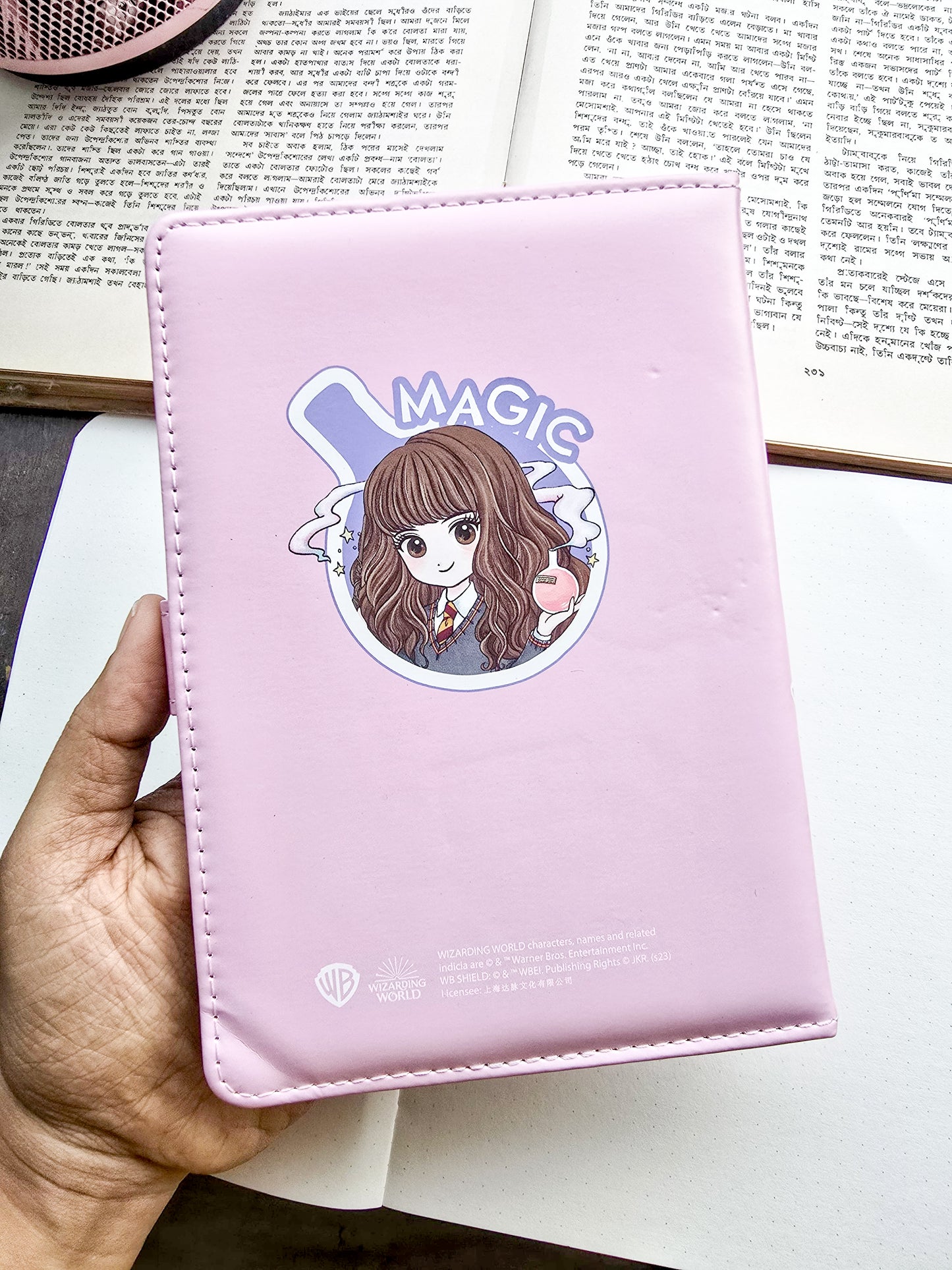 MG26610 | Harry Potter Inspired Lock Diary Featuring a Cartoon Hermione Granger Design