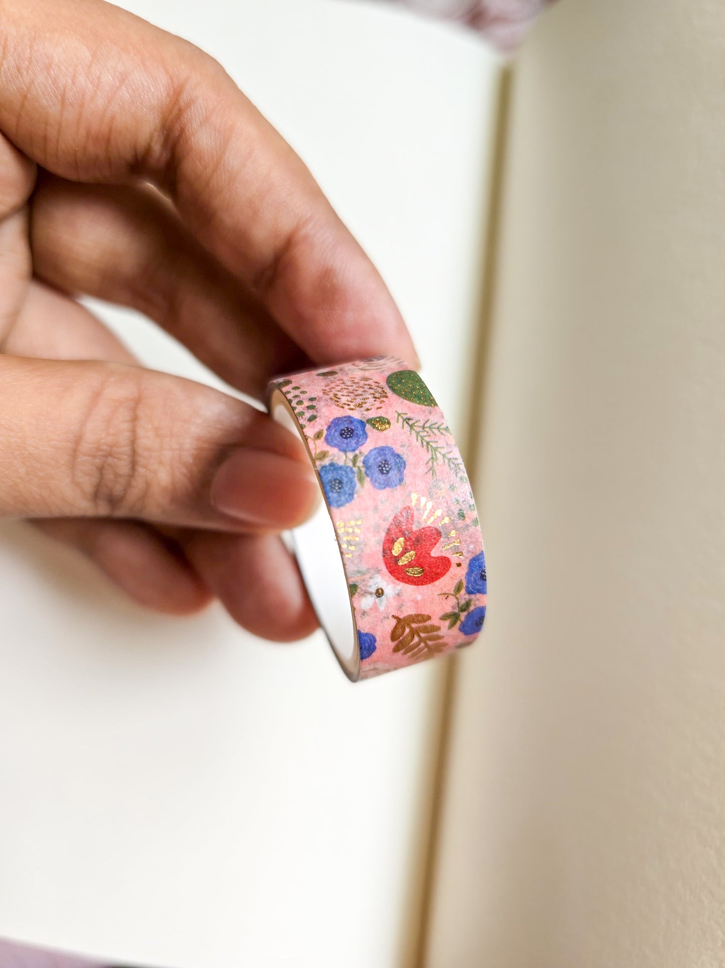 MG7836G | Appears To Be Decorative 1pcs Washi Tape With a Floral, Japanese-Style Design | 1.5mm