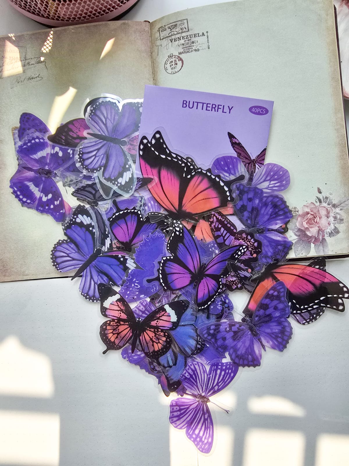 B70 | Pet | BUTTERFLY STICKER | 40PCS