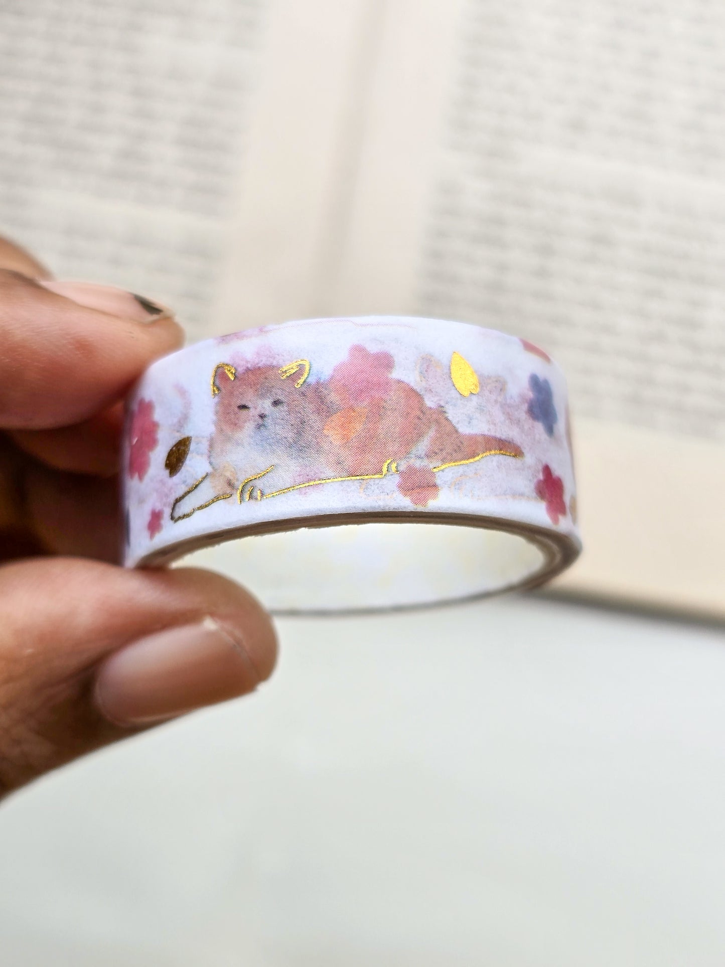 MG7836H | Kawaii Cat Washi Tape 1pcs | 1.50mm