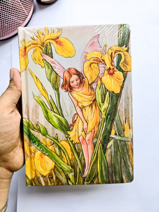JZA5128-2557 |  Flower Fairies Notebook Featuring The Lris Fairy  Illustration By Cicely Mary Barker from the Flower Fairies Of The Alphabet Collection