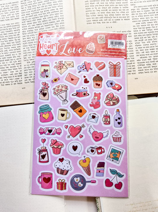 YCLZ | You Are Always In My Heart Sticker 1pcs | 22×15mm