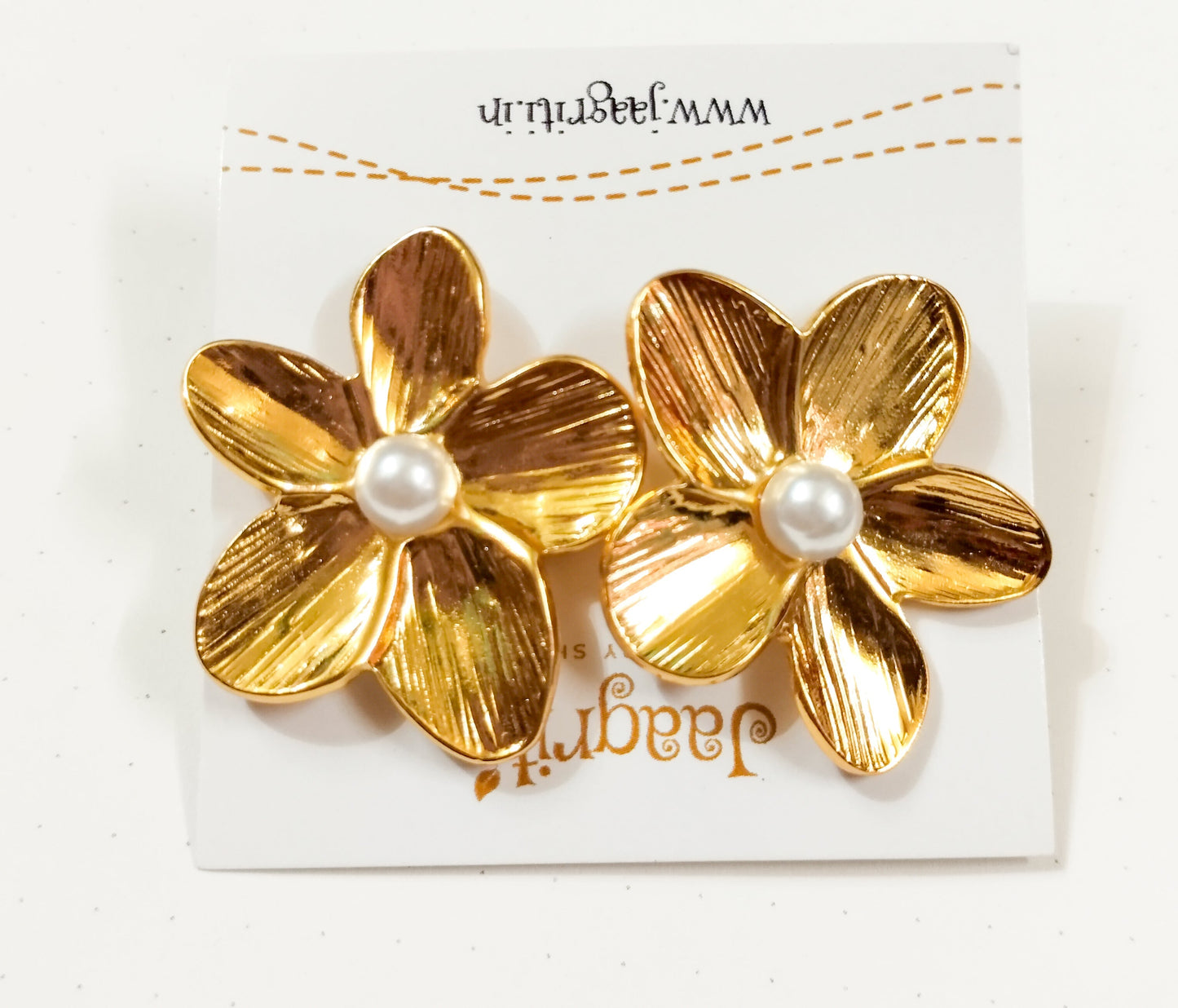 Anti Tarnish Flower Stud Earrings