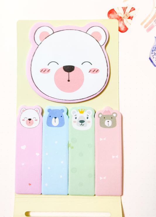 N7-005 | Sweet Animals Time Memo Kawaii Sticky Notes |