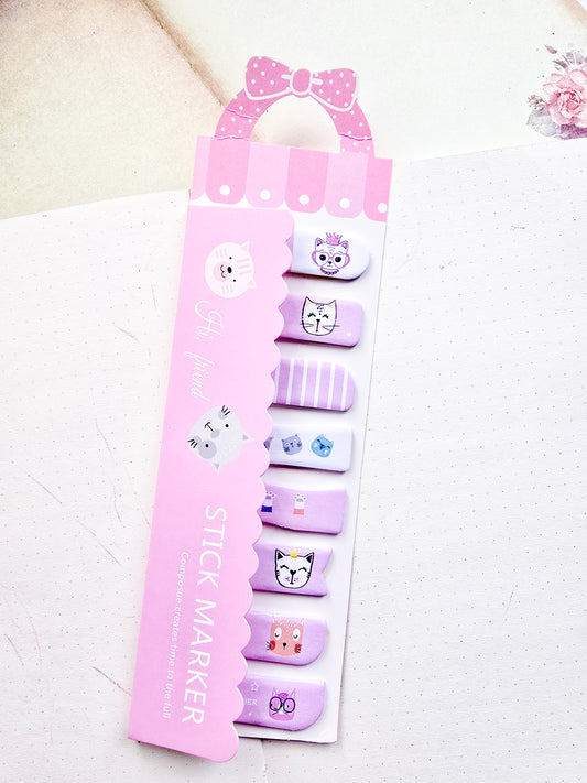 N6-003|Kawaii sticky notes|cute cat |