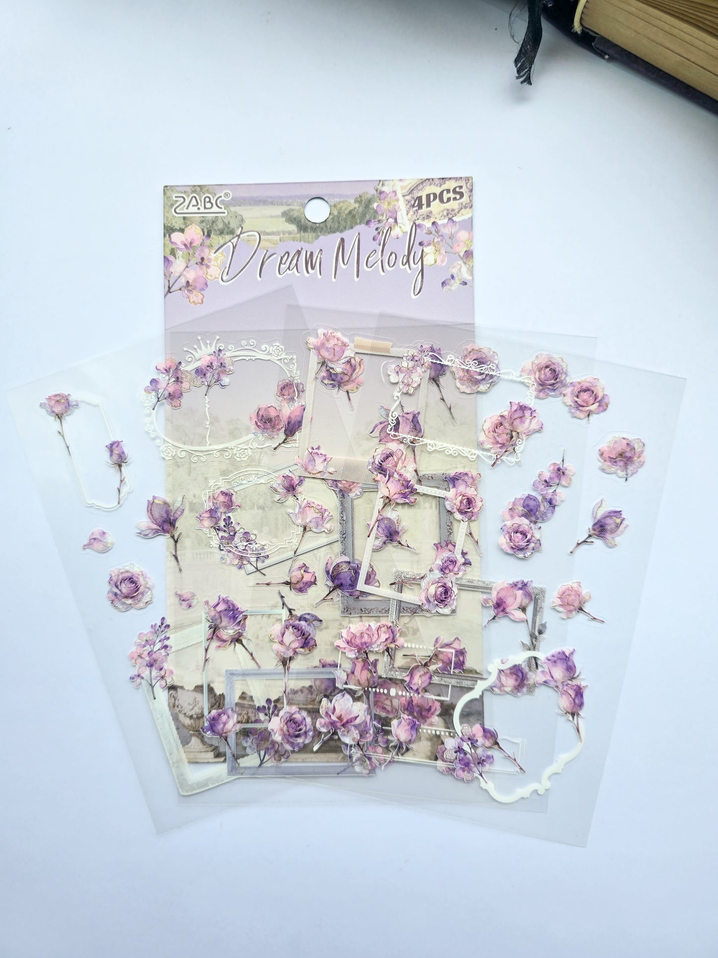 KJHY-606 | Dream Melody | PET |  Watercolour Flower Asthetic sticker | 100* 150mm