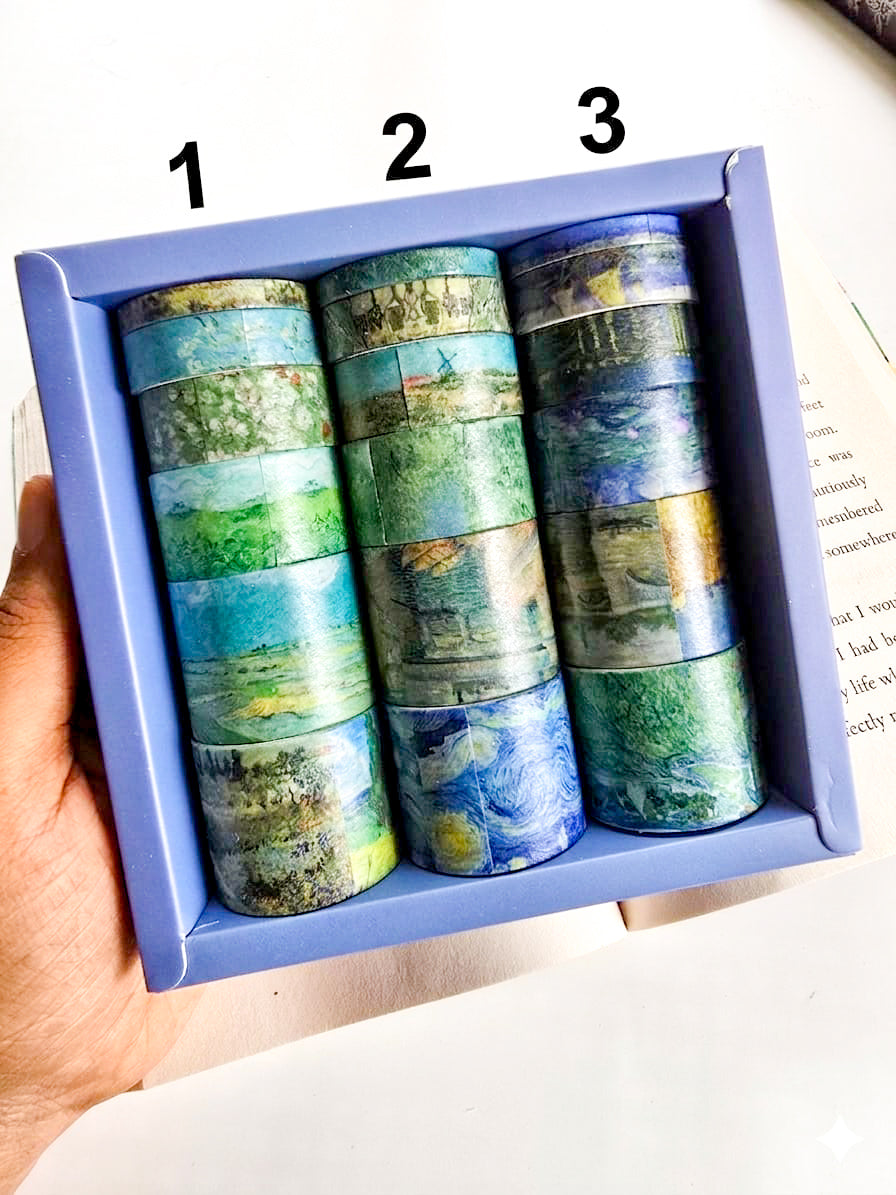 XM-JD3212 | Vincent Van Gogh
Paper WASHI TAPE Famous Oil Paintings 2m*6pcs