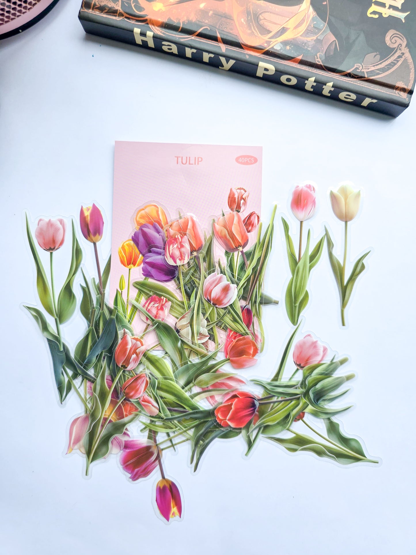 B70-8 |Aesthetics Tulip  Sticker| PET |Pre cut Sticker 40pcs |