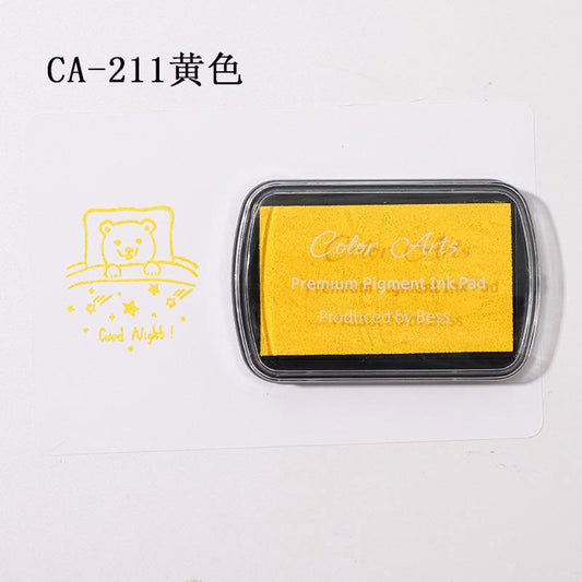 CA-211 | Premium Pigment Ink Pad | Yellow | 7x4.5cm