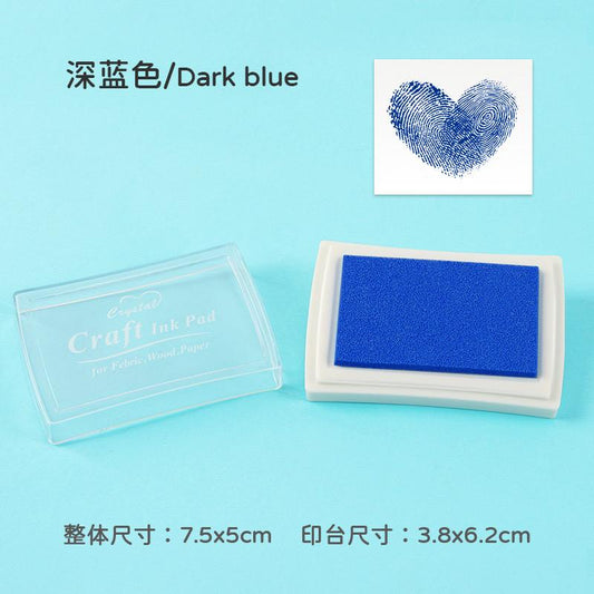 Craft Ink Pad for Wood, Paper, Fabric | Blue | 6x3.8cm