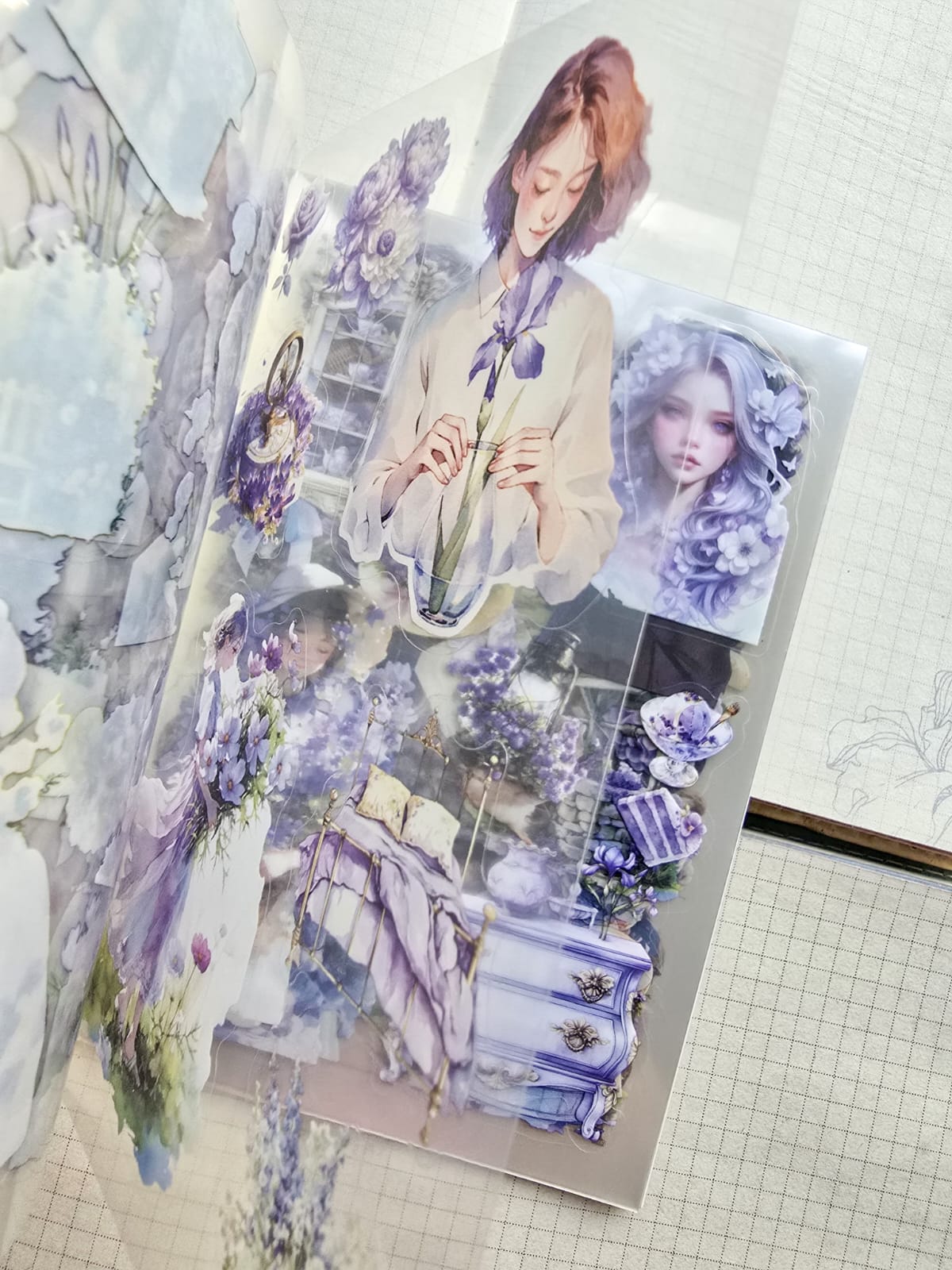 YRRH -404 |  Sweet Days Gladdon Sticker Books | 20 Pcs | 105*150mm |