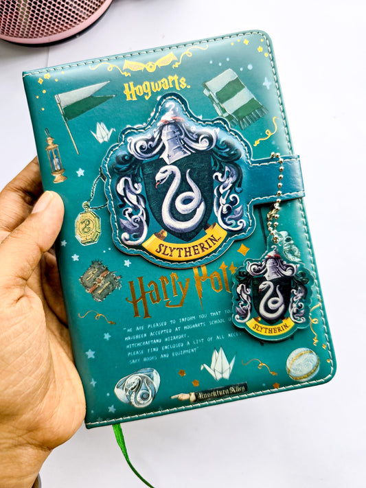 MG2669 | Harry Potter Notebook Featuring The Slytherin House Crest On The Cover