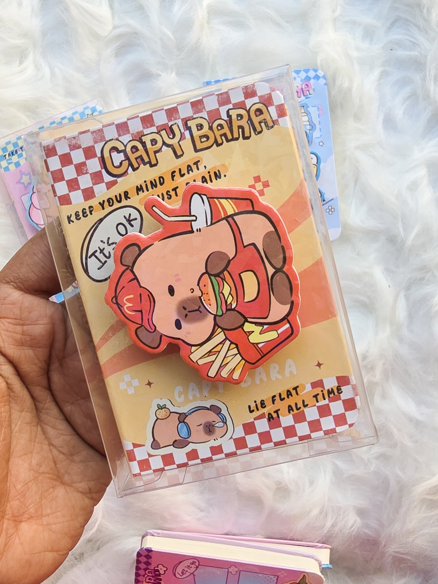 Mini Capybara Spin Diary | Notebook | Random 1 Pc | Plain Pages